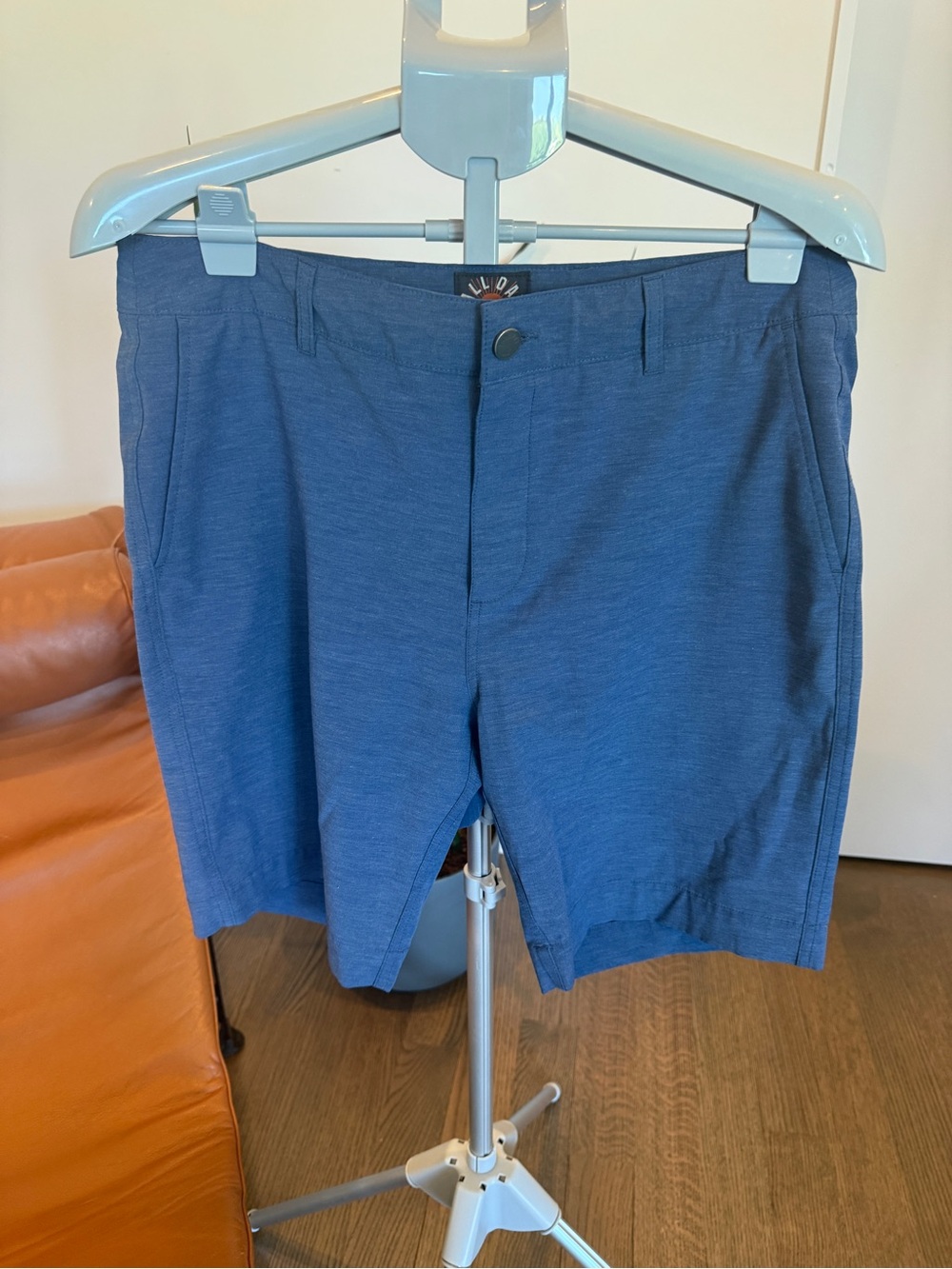 Faherty All Day Blue Flat-Front Men's Shorts